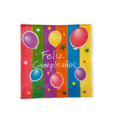 SERVILLETAS GLOBOS RETRO X100